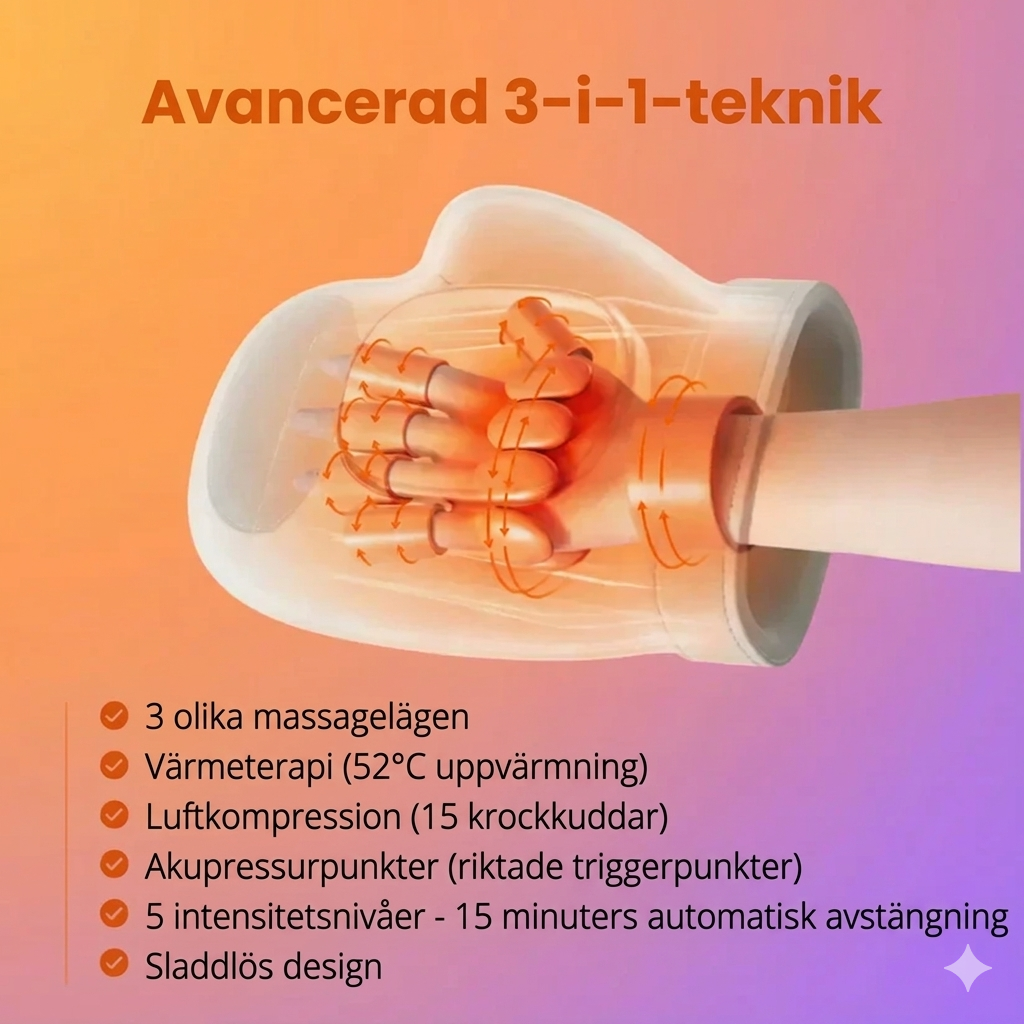 Norelia™ Handmassageapparat för artrit, karpaltunnel- och ledvärk